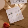 Ohrstecker EN Mode Mini Set für Frauen Niedliches Herz Delphin Kristall Perle Dame 2023 Schmuck Accessoires Geschenk
