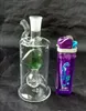 Inner peach heart water bottle Wholesale Glass bongs Oil Burner Glass Water Pipes Oil Rigs Smoking Rigs