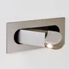 ウォールランプLED Nordic Alloy Acryl Acryl調整可能ランプライトワイヤレスベッドサイド付きベッドルーム廊下研究用のスイッチ