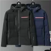 Men'S Jackets Esigner Mens Fashion Down Jacket Classic Plaid Antiwrinkle Spring Autumn Coat Windbreaker Zip Sports Size M3Xl Drop De Dhiek