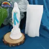 Candles 3D Virgin Mary Model Silicone Mold Nun DIY Making Handmade Crafts Gypsum Aromatherapy Cement Clay Mould Home Decorate Tools 230217