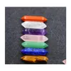 Pedra 7 chakra set reiki natural 8x32mm pedras de cristal de polimento rock quartzo yoga energia decora￧￣o de cura inteira entrega dhsvb