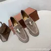 Zapatos de diseñador originales de Italia Rolopiana primavera otoño nuevo LP pareja de la suerte cuero suave cuero de vaca hombre perezoso empuja en plano Casual