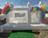 Commercial inflatable White Bounce house With Slide And Ball Pit PVC 3 in 1 Wedding Jumper Moonwalks Inflatable Bridal Bouncy Castle include blower free ship