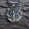 Łańcuchy 12PCS Fashion Tree of Life Moon i Słońca Naszyjnik