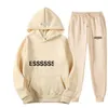 Mens Designer ESS Tracksuit Hoodie säsong 7 Huvudhigh street Letter tröja set och kvinnors av dimma ess huva jacka