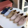 Italië Originele Designer Schoenen Rolopiana LP Lefu schoenen Dames biezen suède een voet platte bodem diepe mond casual grote hoge dames