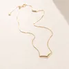 Yellow Gold plated Polished Wishbone Necklace for Pandora Real 925 Sterling Silver Wedding Jewelry For Women Girlfriend Gift designer Necklaces with Original Box