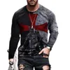 Men's T-Shirts Retro Samurai Pattern Knights Templar 3D Printed T-shirts Streetwear Loose Spring Autumn Long Sleeve Oversized T Shirt 5XL 230217