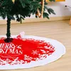 Decoraciones navideñas Ornamento de falda de 47 pulgadas para la tela de fondo de la casa navidad año #T2G