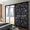 Confezione regalo Static Cling Privacy Window Film Black B Lackout rimovibile Nessun adesivo Hip Hop Adesivi per acqua