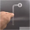 Pipes à fumer Tuyau de brûleur à mazout en verre de haute qualité Bol à ongles courbé pour Dab Rig Bong Voyage DIY Toppuff Screwon Hookah Shihsa 10pcs Drop Dhyin