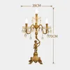 طاولة مصابيح Art Deco Copper Dining Room Crystal Lamp Abajur Angel LED Candle Holder Wedding Candlestick Living Desken