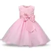 Meisjes jurken prinses meisje bruiloft verjaardagsfeestje jurken voor kinderen kostuum met boog prom ball jurk elegant voor 230217