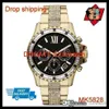 100% оригинальное японское движение Drop Gorge Everest Gunmetal Diamond Glitz Watch MK5828 MK5829 MK5875273T