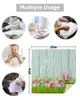 Table Napkin Easter Spring Colored Egg Set Wedding Party Cloth Festival Decor Napkins Tea Towel