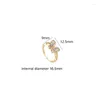 Cluster Rings 10PCS/LOT Fashion 14K Gold Plated Brass Zirconia Crystal Butterfly Charms Adjustable Open Finger For Women