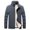 Men's Jackets 2023 Winter Thick Fleece Men Outwear Sportswear Wool Liner Warm Coats Mens Thermal Coat Plus Size M- 9Xl