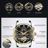 Relógios de pulso top de homem automático assistir guanqin gj16154 relógio mecânico calendário luminoso mãos luminosa tourbillon hour tool lropship wristwatche