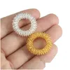 Dekompressionsspielzeug Spiky Sensory Ring Zappeln für Finger Mas Hand Akupressur Masr Relief Circation Ringe 0225 Drop Lieferung Spielzeug Geschenk Dhomv