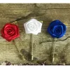 Fleurs décoratives homme marié boutonnière feuille d'or broche soie Rose perle fleur boutonnière mariage fête bal costume Corsage broche