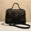 FASHION 2023 Marmont Top Quality Designers Shoulder Bags Women Chain Bag Crossbody Messenger Tote Female Quilted Heart Leather Handbags Purses Wallets