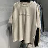 디자이너 Balencigaas Balanciagalies BB Paris 브랜드 M Tshirts Loose Tees Mans 유명한 캐주얼 탑 가슴 소문자 2B 레터 셔츠 고급 스포츠 관광 M I1ms