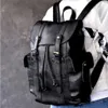 Männer und Frauen Rucksack Rucksack Umhängetasche Mode Brief Muster String schwarz hochwertige Reisetasche kann Bergsteigen ba219m