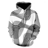 メンズパーカー美しい幾何学模様 3D プリント男性/女性カジュアルファッションフード付きトレーナートレンディなストリートプルオーバーパーカートップス