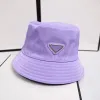 Pra Man Bucket Hat Mens Cap Women Designer Trucker Hats Mens Triangle Odznaka Zakładka szeroka grzbiet czapki casquettes unisex na zewnątrz Casual Fashion Caps Beach Capsffww