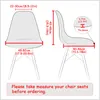 Chair Covers 1/2/4/6Pc Nordic Shell Cover Geometric Stretch Spandex Kitchen Dining Office For Wedding Home Party Decor