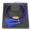 Halsband Sunspicems Elegent Marokko Halskette handgewebte Quasten Kaftan Schmuck Goldfarbe Böhmen Braut Geschenk