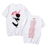 Мужские футболки Playboi Carti Музыкальный альбом Red Letter Print Tshirt Vintage 90-х