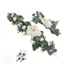 Decorative Flowers Wedding Arch Rustic Artificial Swag For Front Door Ceremony
