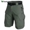 Herren-Shorts, Urban Military Tactical Shorts, Outdoor, wasserdicht, verschleißfest, Cargo-Shorts, schnell trocknend, mit mehreren Taschen, Übergröße, Wanderhose Z0216