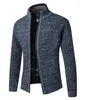 Maglioni da uomo Cardigan da uomo Maglione spesso caldo invernale Giacca da maglieria casual Cappotto lavorato a maglia a maniche lunghe Cappotto con cerniera da uomo