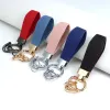 Simple Pu Keychains Leather Key Chain Waist Accessory for Women Fashion Lanyards