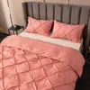 Bedding sets Luxury Duvet Comforter Bedding Set Solid Color Single Double Queen King Size Quilt Cover With case Modern Bedclothes