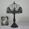 Lampy stołowe Tiffany Europejski barokowa salon sypialnia sypialnia Bezpośrednia badanie Bar El Decoration E27