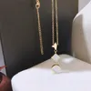 Women Luxury Designer Necklace Choker Chain 18K Gold Plated Rose Gold Plated Stainless Steel Flower Letter Pendants Statement Jewelry