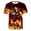 Herren T-Shirts Spiel God Of War 3D-Druck T-Shirt Männer Frauen Mode Streetwear Oansatz Kurzarm Hip Hop Übergroße Tops Kleidung