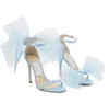 Fashion Famous Averly Sandali Scarpe Punta a punta sexy Donna Tacchi alti rossi Fiocchi in rete Sandali gladiatore Squisito tacco a spillo AVELINE Abito da sposa Scarpa da sera