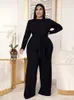 Survêtements grande taille deux pièces ensembles femmes tenues solide à manches longues haut et pantalon courbe tricot ensemble grand costume en gros goutte