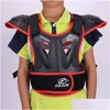 دراجة نارية Armor Jiajun Kids سترة الصدر الخلفية حامي جسم الأطفال موتوكروس موتوق واقية المعدات Moto الخدد