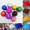 100pcs 8x8cm DIYフードアルミホイルチョコレートキャンディーパーティーの誕生日プレゼント装飾用の紙パッケージ