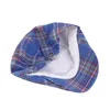 Coton à carreaux béret hommes vert marine Plaid casquettes plates gavroche chapeau mâle britannique Vintage bérets casquette printemps été femmes pilote lierre casquette