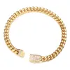 Bracelets de charme 68101214mm Men Bracelet Chain Salão de aço inoxidável Cuba Link Bangle para mulheres Hiphop Jewelry Gift 230216