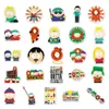 Andra modetillbehör 10/30/50 st roliga animationer South Park Stickers Dekaler Graffiti Laptop Skateboard Bike Bagage Classic Kids Toy PVC Sticker Pack T230217