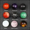 Pedras de 25 mm de bola ametista quartzo rosa ￡gata planta natural ornamentos chakras yoga pe￧as pedras j￳ias fazendo acess￳rios vipjewel dro dhuvv