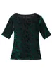 T-shirt femme M-3XL manches courtes chemise femme Fashion Summer Tops style Slash neck Velvet T 230217